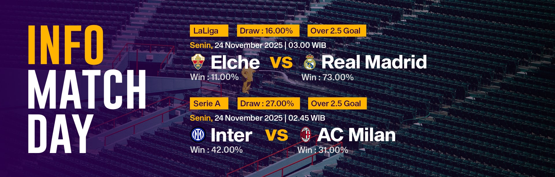 JADWAL BOLA 24 NOVEMBER 2025