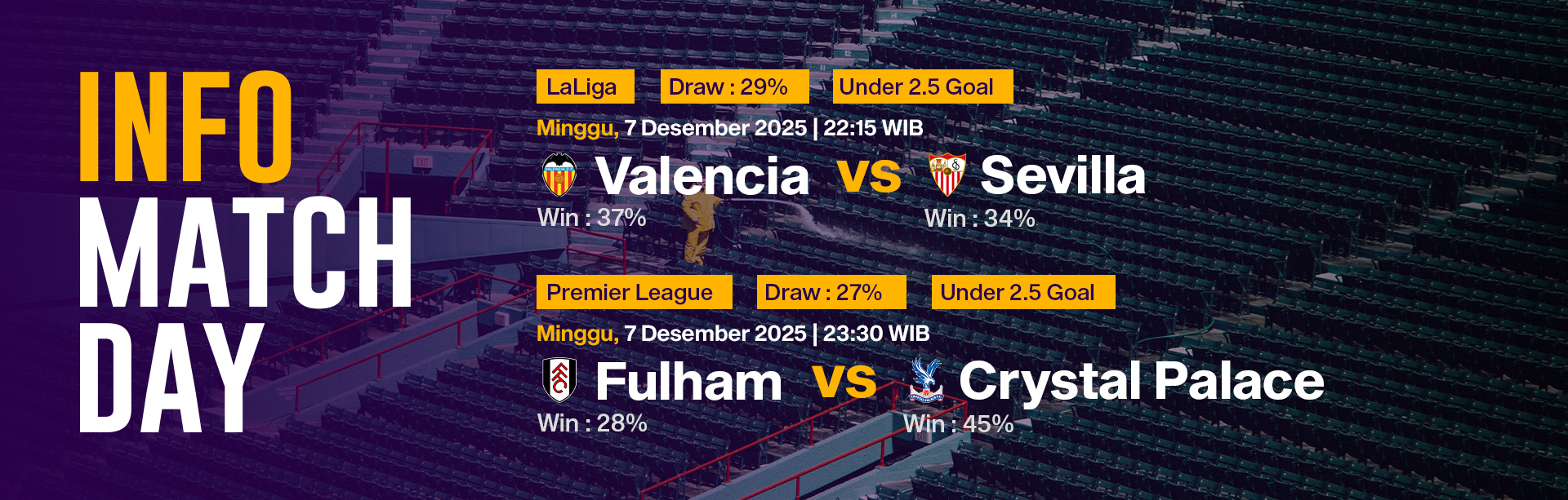 JADWAL BOLA 07 DESEMBER 2025