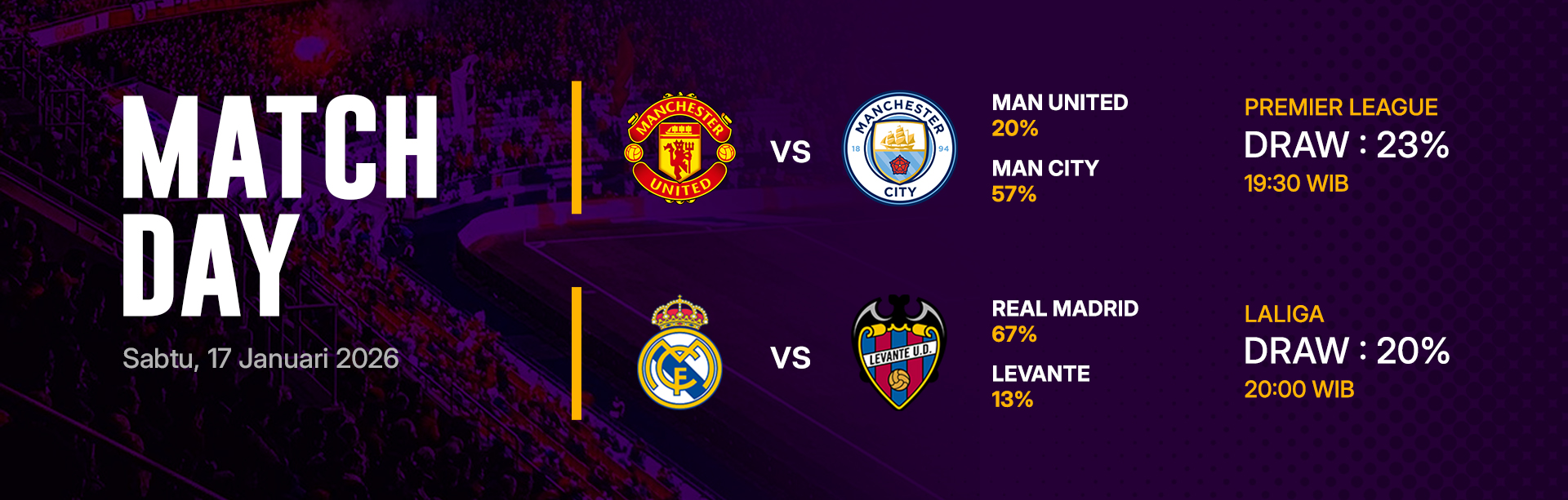 JADWAL BOLA 17 JANUARI 2026