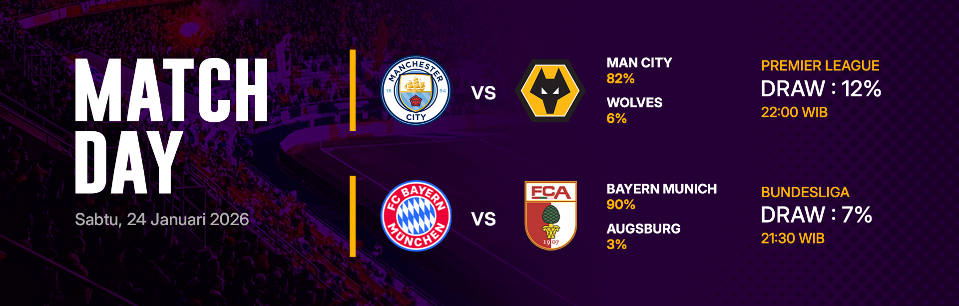 JADWAL BOLA 24 JANUARI 2026