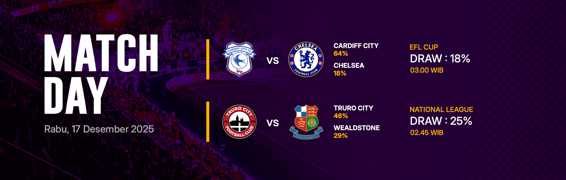 JADWAL BOLA 17 DESEMBER 2025