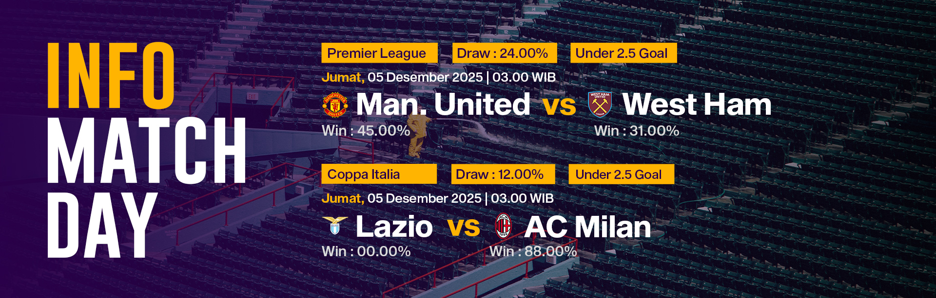 JADWAL BOLA 05 DESEMBER 2025