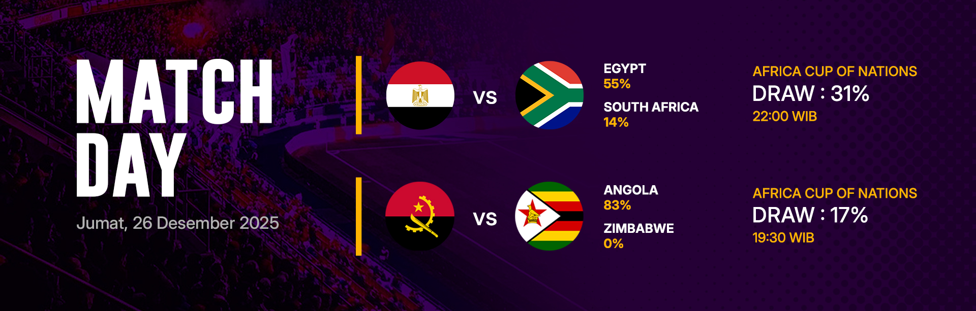 JADWAL BOLA 26 DESEMBER 2025