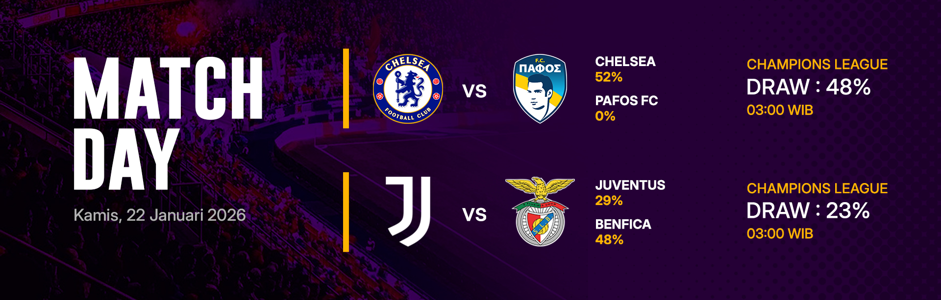 JADWAL BOLA 22 JANUARI 2026