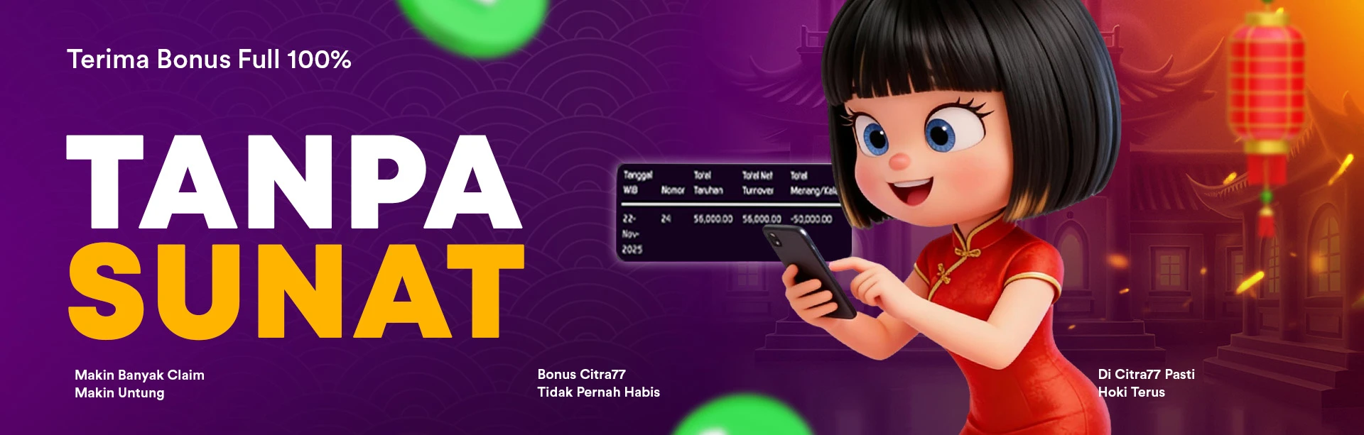 BONUS PASTI TANPA SUNAT