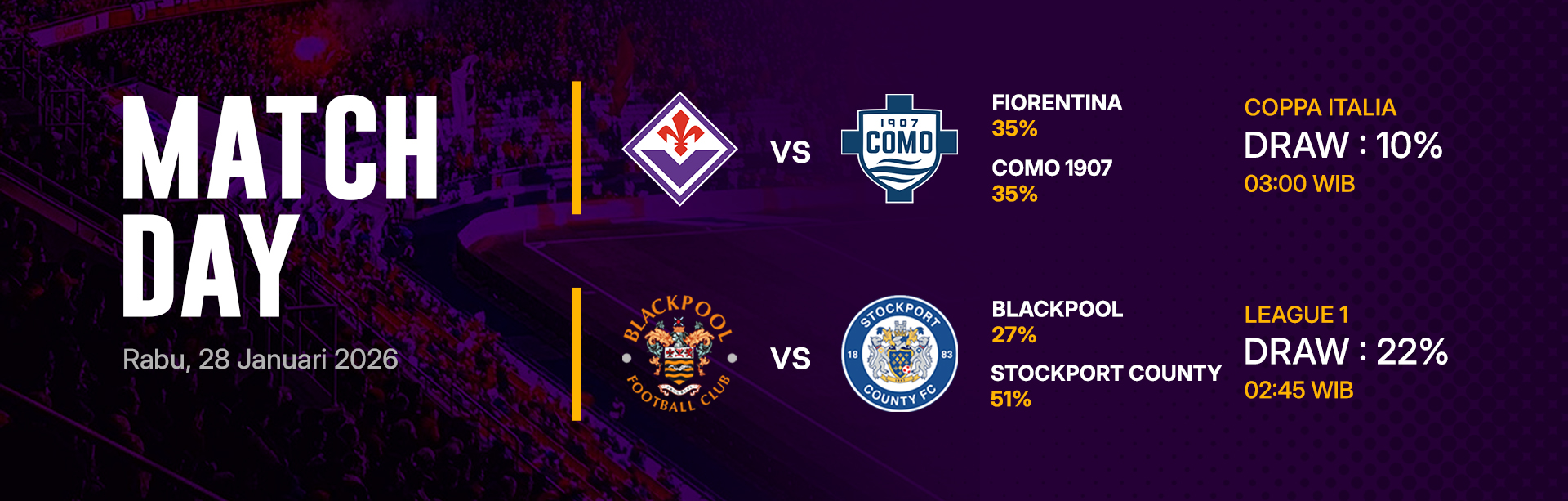 JADWAL BOLA 28 JANUARI 2026