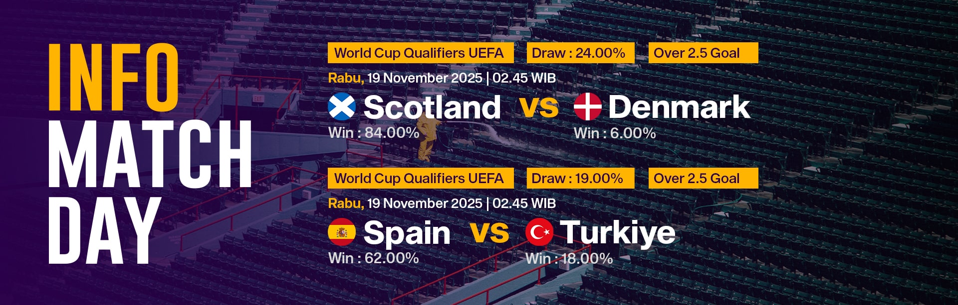 JADWAL BOLA 19 NOVEMBER 2025