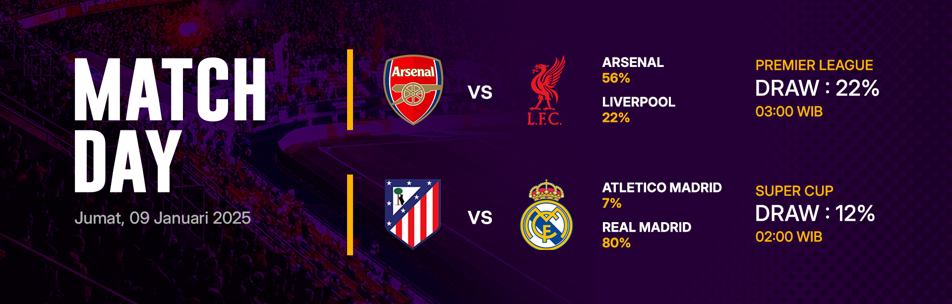 JADWAL BOLA 09 JANUARI 2026