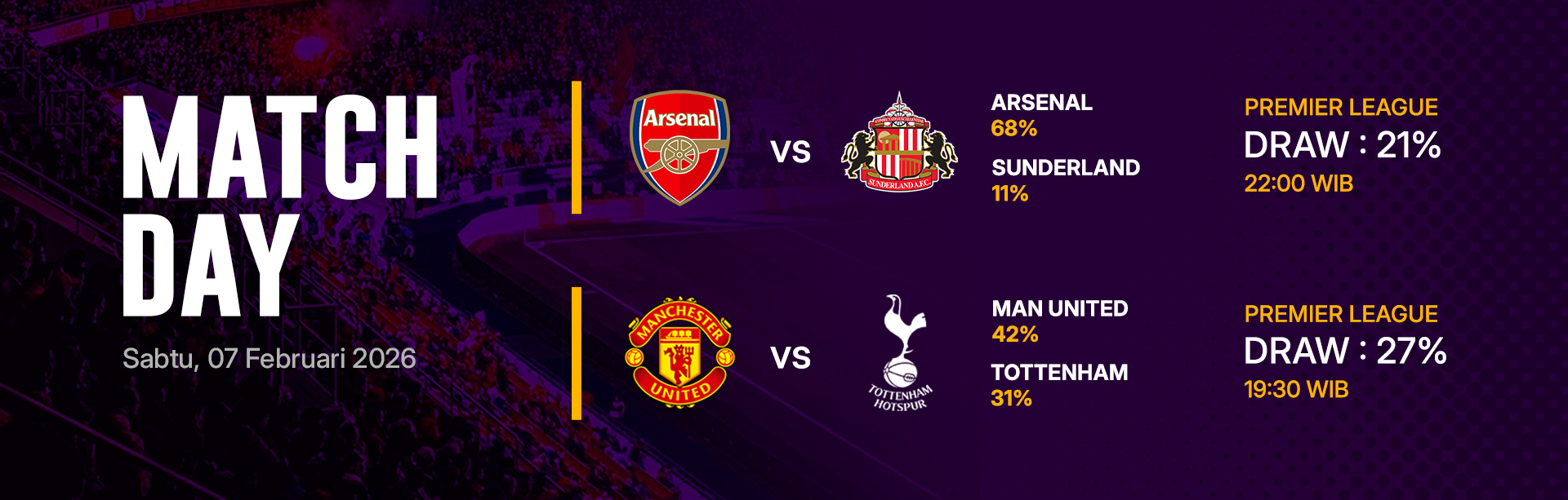 JADWAL BOLA 07 FEBRUARI 2026