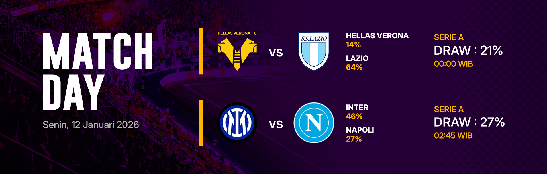 JADWAL BOLA 12 JANUARI 2026