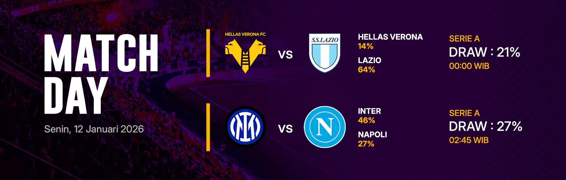 JADWAL BOLA 12 JANUARI 2026