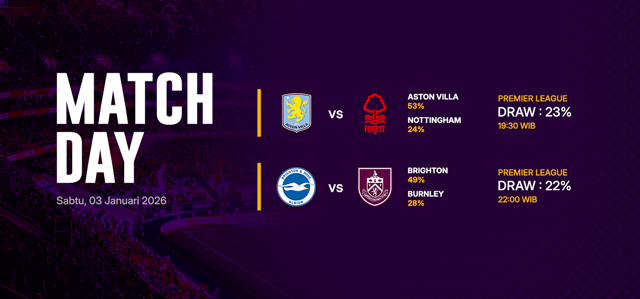 JADWAL BOLA 03 JANUARI 2026