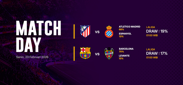 JADWAL BOLA 23 FEBRUARI 2026