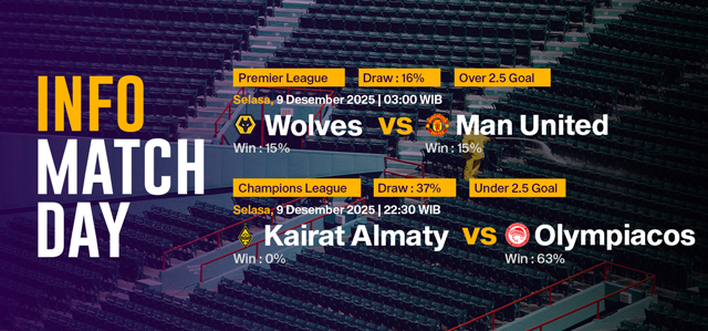 JADWAL BOLA 09 DESEMBER 2025