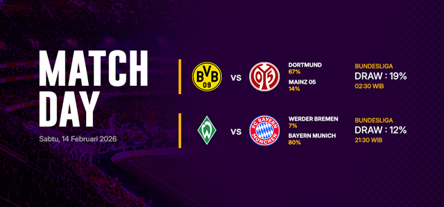 JADWAL BOLA 14 FEBRUARI 2026