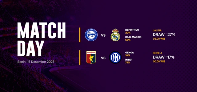 JADWAL BOLA 15 DESEMBER 2025