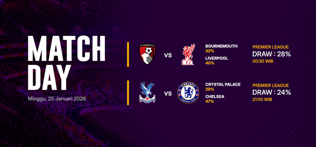 JADWAL BOLA 25 JANUARI 2026