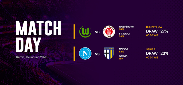 JADWAL BOLA 15 JANUARI 2026