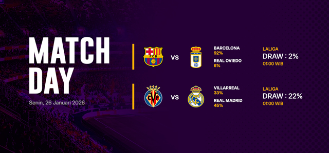 JADWAL BOLA 26 JANUARI 2026