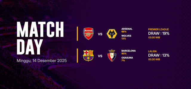JADWAL BOLA 14 DESEMBER 2025