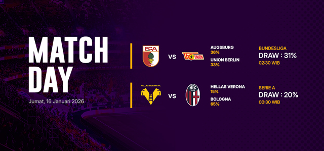 JADWAL BOLA 16 JANUARI 2026