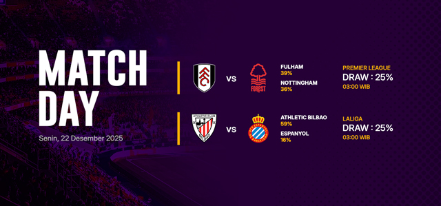JADWAL BOLA 23 DESEMBER 2025