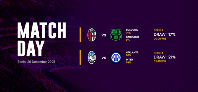 JADWAL BOLA 29 DESEMBER 2025