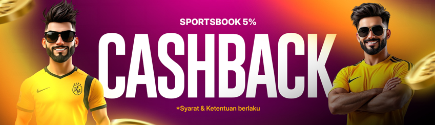 CASHBACK SPORTSBOOK 5%