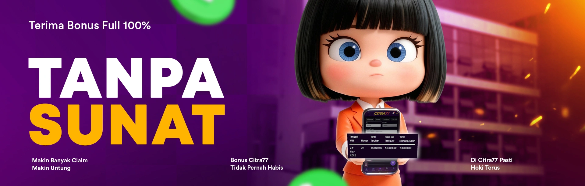 BONUS PASTI TANPA SUNAT