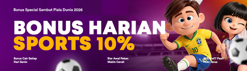 BONUS HARIAN SPORTSBOOK 10% SETIAP HARI