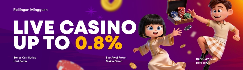 ROLLINGAN CASINO MINGGUAN 0,8%
